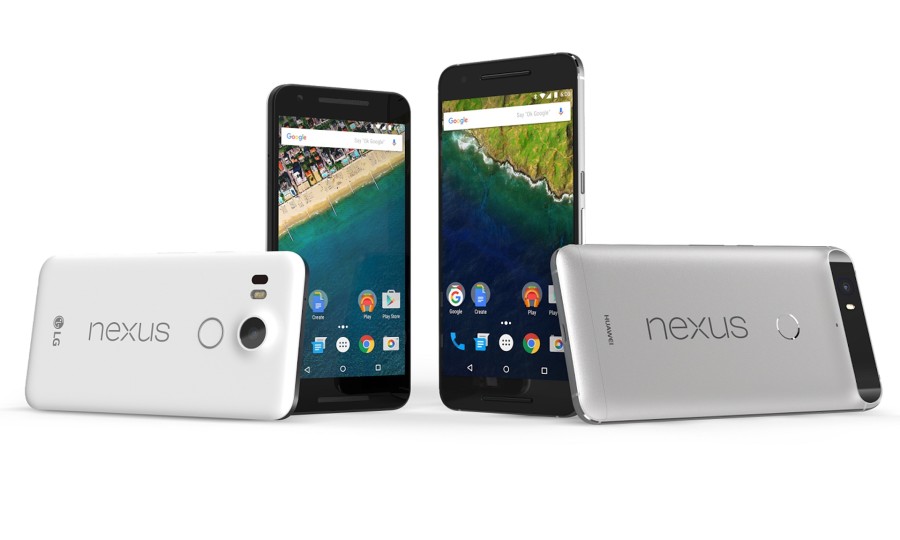 Newly announced sibling phones, Nexus 5X and 6P. Source: Google.com